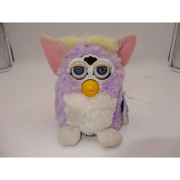 Furby 70-800 Vintage 1998 Working Lavandar White Working with tag - Picture 2 of 10